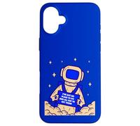Gráfico Espacial con Cita Divertida de Astronauta Chill Carcasa para iPhone 16 Plus