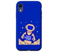 Gráfico Espacial con Cita Divertida de Astronauta Chill Carcasa para iPhone XR