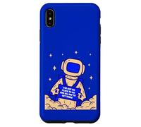 Gráfico Espacial con Cita Divertida de Astronauta Chill Carcasa para iPhone XS MAX
