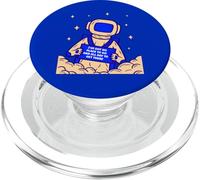 Gráfico Espacial con Cita Divertida de Astronauta Chill PopSockets PopGrip para MagSafe