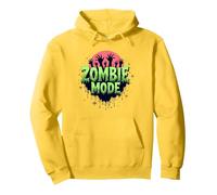 Gráfico Espeluznante de Muertos vivientes de Halloween para Hombre Sudadera con Capucha, Unisex para Adultos, Limón, XXL