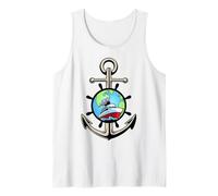 Gráfico Estampado Proud Ship Seaman Captain Husband Daddy Anchor Camiseta sin Mangas