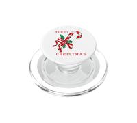 Gráfico Festivo de bastón de Caramelo de Feliz Navidad PopSockets PopGrip para MagSafe