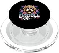 Gráfico Floral Doodle Mama Cute Dog Mom PopSockets PopGrip para MagSafe