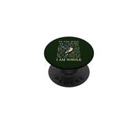 Gráfico Floral Retro de colibrí con Texto «In The Wild I Am Whole» PopSockets PopGrip Adhesivo