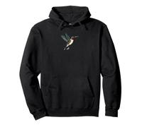 Gráfico Floral Retro de colibrí con Texto «In The Wild I Am Whole» Sudadera con Capucha