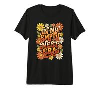 Gráfico Floral Retro de In My Empty Nest Era Camiseta Premium