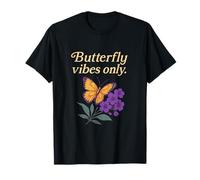Gráfico Floral y Natural Exclusivo de Butterfly Vibes Camiseta