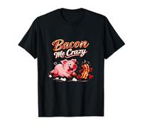 Gráfico gastronómico Bacon Me Crazy Pig Chasing Bacon Camiseta