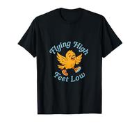 Gráfico Good Vibes Crew Bird Volando a lo Alto, pies Bajos Camiseta