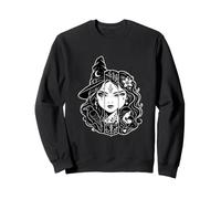 Gráfico gótico místico de Triple Cara de Witch Healer Mother Sudadera