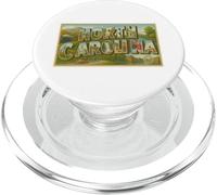 Gráfico gráfico Vintage de Carolina del Norte para Recuerdos de Viaje de los años 50 PopSockets PopGrip para MagSafe