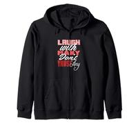 Gráfico Granate Rojo Borgoña Laugh But Don't Trust Burgundy Sudadera con Capucha