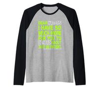 Gráfico Green Dear Haters - Be Mad Green Camiseta Manga Raglan