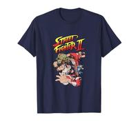 Gráfico grupal de Videojuegos Retro de Street Fighter Heroes PAPL2653 Camiseta