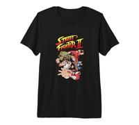 Gráfico grupal de Videojuegos Retro de Street Fighter Heroes PAPL2653 Camiseta Premium