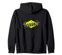 Gráfico Hexagonal de guión de Tenis Sudadera con Capucha