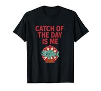 Gráfico humorístico de Catch of The Day Is Me Fishing Hunting Camiseta