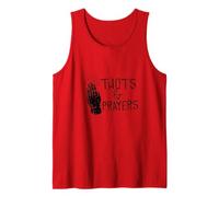 Gráfico humorístico de Parodia Divertida de THOTS & Prayers Camiseta sin Mangas