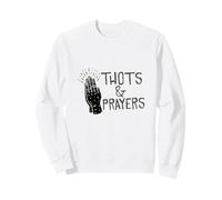 Gráfico humorístico de Parodia Divertida de THOTS & Prayers Sudadera