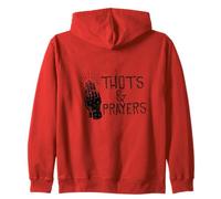 Gráfico humorístico de Parodia Divertida de THOTS & Prayers Sudadera con Capucha