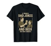 Gráfico humorístico "I Have Dad Jokes and Beer Bar Camiseta