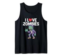 Gráfico humorístico I Love Zombies Undead Camiseta sin Mangas