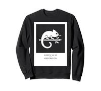 Gráfico humorístico Keep Calm Oxford On Chameleon Study Sudadera