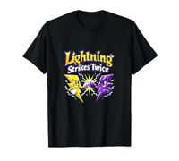 Gráfico humorístico Lightning Strikes Twice Electrician Camiseta