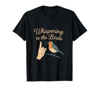 Gráfico humorístico Whispering to The Birds Bird Watcher Camiseta