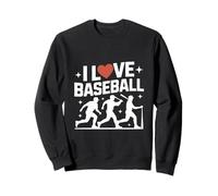 Gráfico I Love Baseball Enthusiasts Sudadera