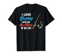 Gráfico I Love Fishing with The Best Catch of My Life Camiseta