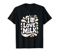 Gráfico I Love Milk Happy Drink Splash Camiseta