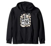 Gráfico I Love Milk Happy Drink Splash Sudadera con Capucha