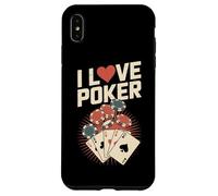 Gráfico I Love Poker Cards And Chips Carcasa para iPhone XS Max