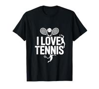 Gráfico I Love Tennis Enthusiast Camiseta