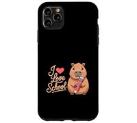 Gráfico Infantil con Texto «I Love School Cute Capybara» Carcasa para iPhone 11 Pro MAX