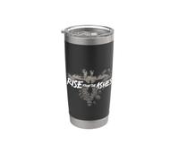 Gráfico inspirador de Rise From The Ashes Phoenix Vaso térmico de acero inoxidable de doble pared