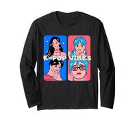 Gráfico K-Pop Vibes para Hombres y Mujeres Manga Larga