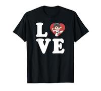 Gráfico Karate Love Spelled out with Heart Camiseta
