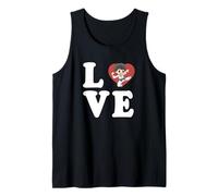 Gráfico Karate Love Spelled out with Heart Camiseta sin Mangas