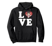Gráfico Karate Love Spelled out with Heart Sudadera con Capucha