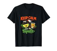 Gráfico Keep Calm and Pass The Tequila Party Crew Camiseta