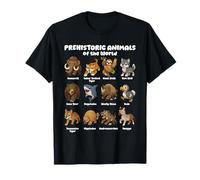 Gráfico Lindo De Animales Prehistóricos del Mundo Kawaii Camiseta