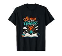 Gráfico Living My Best Chapter Book Lover Camiseta
