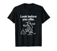 Gráfico Look Before You de Ollie Bold Skater Camiseta
