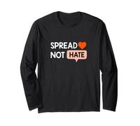 Gráfico Love Not Hate Coral en Color Coral Manga Larga