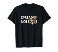 Gráfico Love Not Hate Tan de Tan Color Camiseta