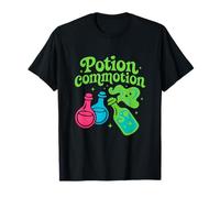 Gráfico mágico Retro de Potion Commotion Neon Witchy Camiseta