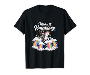 Gráfico Make it Rainbows Unicorn Wrangler Camiseta